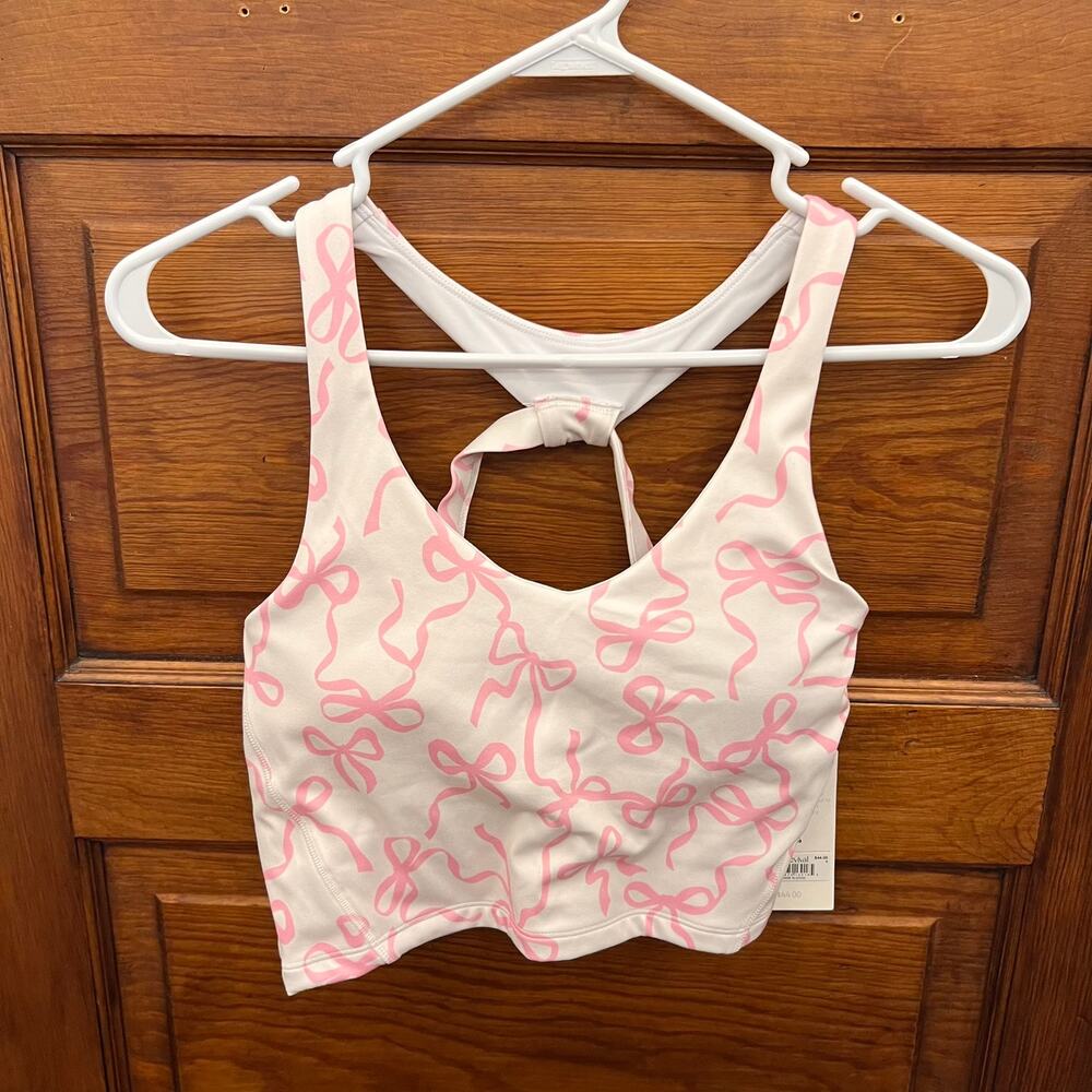 AS revival Women's Padded Tank Top Size S Style TY0543-B Ivory and Pink NWT's